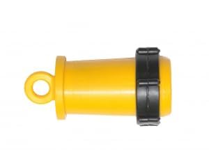 End Cap for Rain Hose, 40 mm Lock, Pipe Fitting with Rod Fixing, Pack of 1