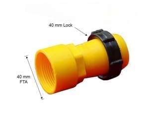 Adaptor, 40 mm FTA, 40 mm Lock, Pack of 1