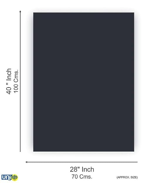 Blackboard 74x100 cm PVC Vinyl Erasable Removable Writing Board with Pipe Mount for Wall Use Home School Kitchen Office Restaurant DIY Chalk Board (PACK OF 1)