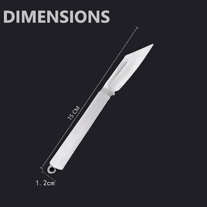 Kitchen Folding Knife, Stainless Steel, Fruit and Vegetable Cutter, Travel Friendly, Foldable, 6 Inch, Pack of 1