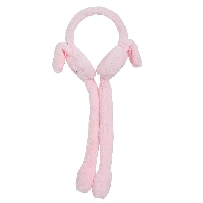 Ear Muffs for Winter | Moving Rabbit Ears Cute Bunny Earmuffs for Girls, Boys, Women | Soft Warm Plush Faux Fur Ear Warmers for Cold Weather Ideal for Outdoor Activity Running, Cycling (Multi colour)