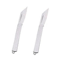 Folding Kitchen Knife, Stainless Steel, 6 Inch, Silver, Travel Friendly, Fruit and Vegetable Cutter, Pack of 2