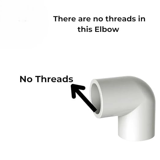 UPVC Elbow, 1/2 Inch, Pack of 12 Pieces