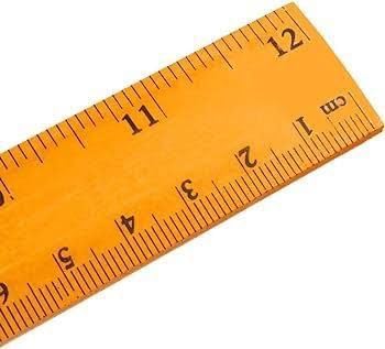Wooden Scale, 15 cm Small Straight Measuring Tool for School Students, Pack of 1