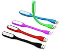 Adjustable Angle USB LED Light, Bendable Portable Lamp for Power Bank, Laptop, Keyboard, Reading, Multicolor (Set of 2)