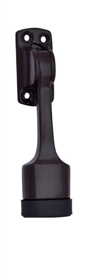 Door Stopper with Rubber Tip, 6 Inches, Smooth Finish, Pack of 1