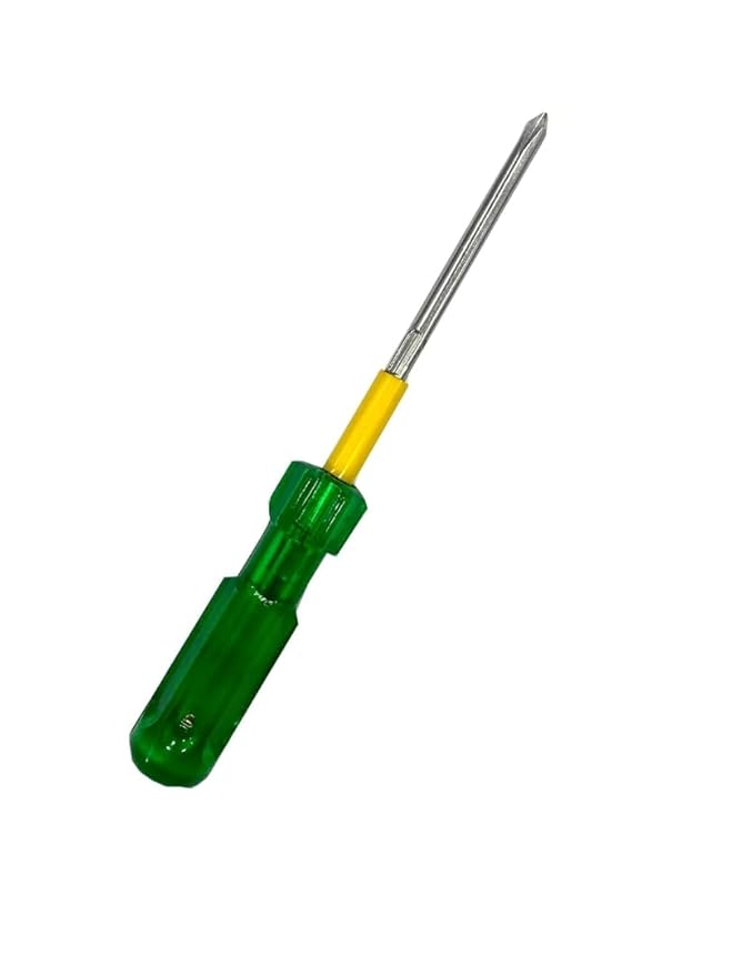 Professional Two-in-One Screwdriver, Slotted and Phillips Head with Heavy Duty Shockproof Handle for Home Use
