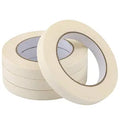 Self Adhesive Masking Tape for Arts & Crafts, Carpenters & Painters, Cream White|Set of 4 Roll of 18mm X 20Mtr|