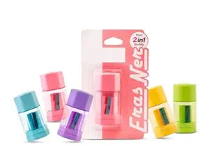 2 in 1 Buddy Eraser & Sharpener (Pack of 2