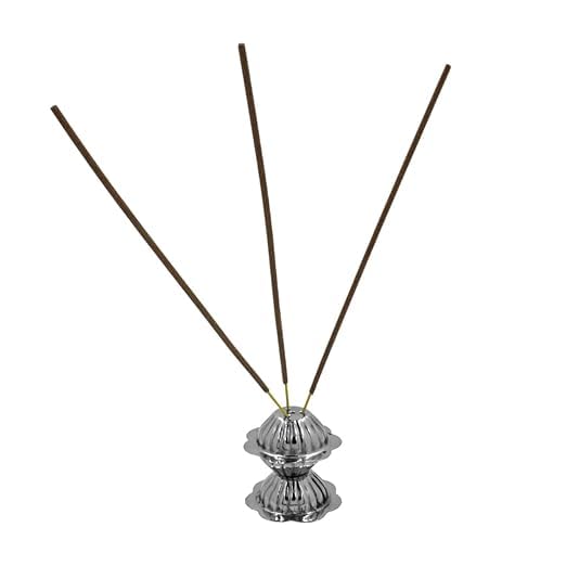 Silver Brass Incense Stick Holder Stand, Pack of 1