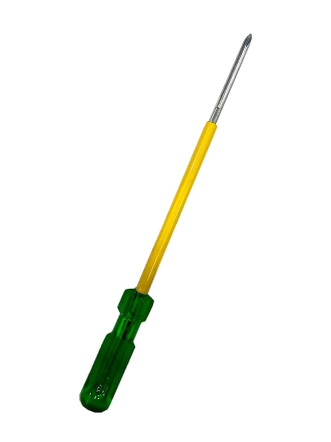 Professional Two-in-One Screwdriver, Slotted and Phillips Head with Heavy Duty Shockproof Handle for Home Use