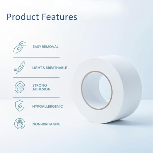 Soft Surgical Paper Tape, 1 Inch, Pack of 1, for Wound Care and Medical Use (PACK OF 1)