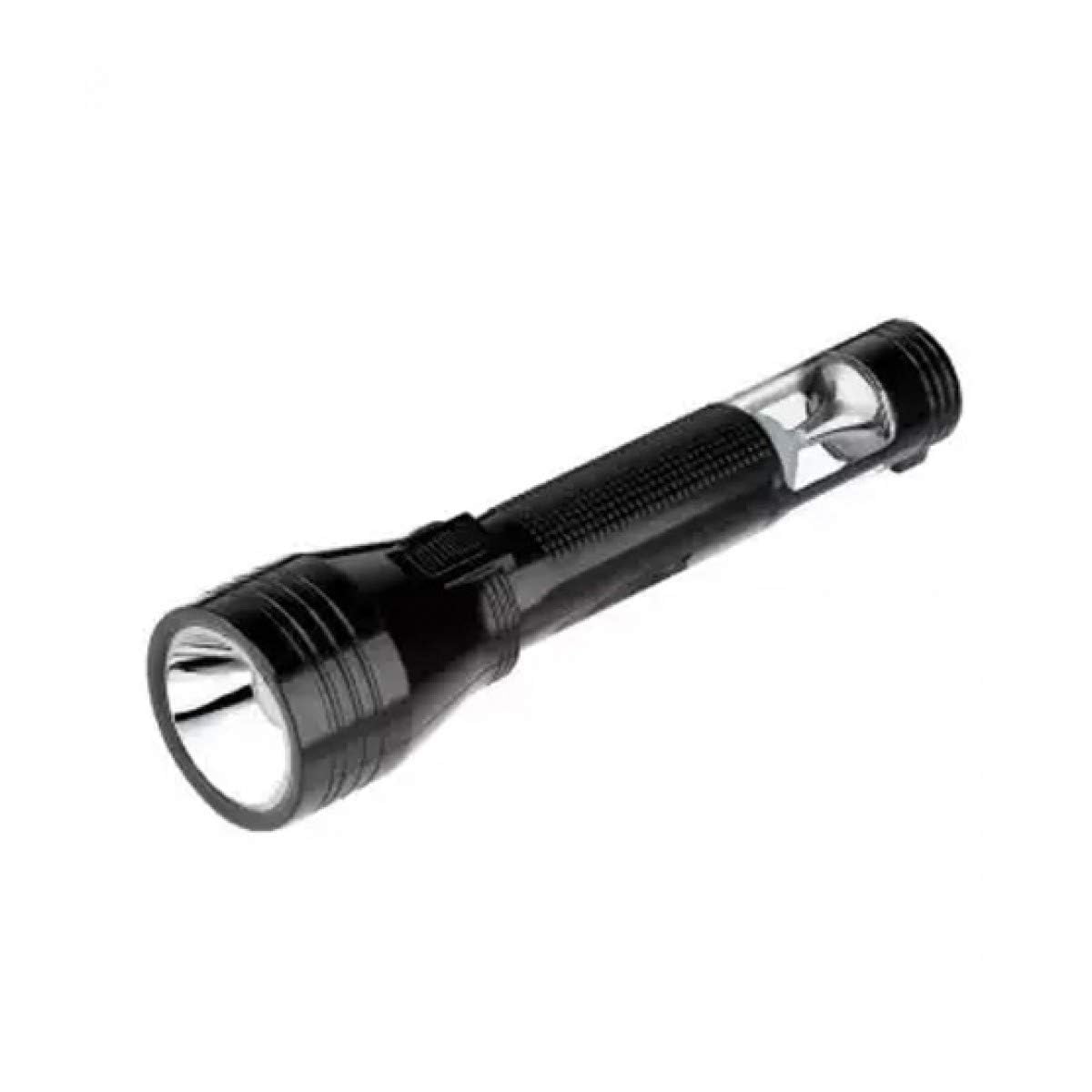 Rechargeable LED Flashlight Torch, 500 Lumens, Aluminium Alloy, Black, Mini Keychain, Water Resistant, USB Charging, 7x7x7 cm