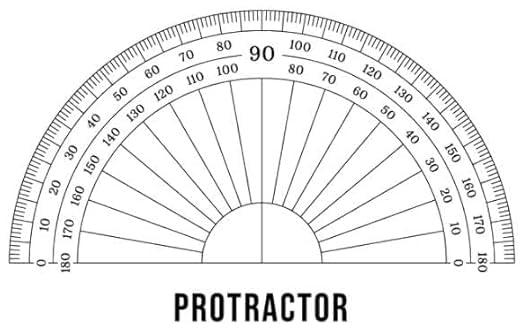 Classic 180° Transparent D-Shape Protractor Ruler, Natural Wood, 30cm, Wooden Ruler, 0.2cm Thickness