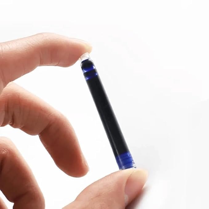 Blue Fountain Pen Ink Cartridges, 20 pcs