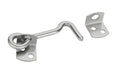 Stainless Steel Door Gate Hook, 3 Inches, Silver, Pack of 2.
