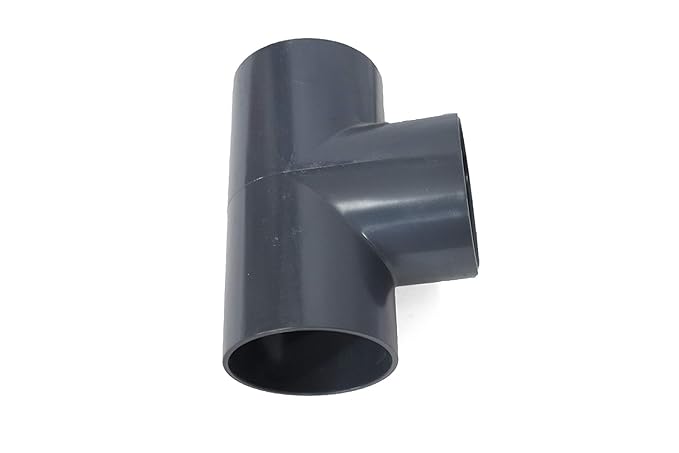PVC Pipe T Joint Connector, 2 Inch, Pack of 2