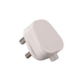 16A 3 Pin Plug Top, 240V, White, Electrical Socket Adapter( PACK OF 1)