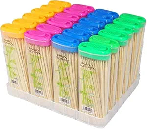 Bamboo Wooden Toothpicks, Travel Portable, Portable Bamboo Stick. (5 Boxes)
