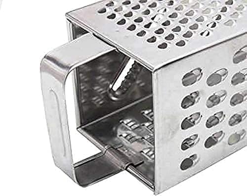 Stainless Steel Multi Purpose Slicer and Grater (Peeler, Masher, Grater, Cutter, Miller, Squeezer) for Vegetables - 4 Sided Multi Function pack of 1