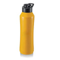 Stainless Steel Water Bottle, Yellow, 750 ml, Modern Style, Leak Proof Gallon with Plastic Mixer Ball, Sport Theme, Hand Wash Only pack of 1