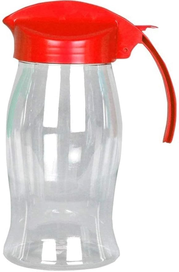 Plastic Oil Dispenser Oil Pourer with Transparent Body - 1 Litre, (Set of 2)