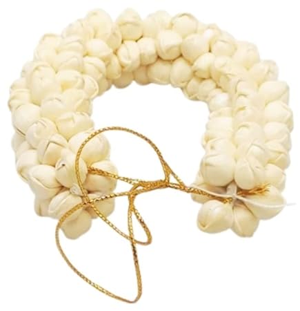 Artificial Jasmine Mogra Flower Hair Gajra Garland, White, Juda Decoration Accessory for Girls and Women, (Pack of 1).