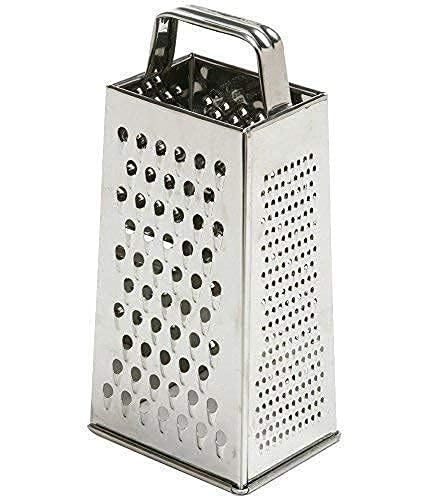 Stainless Steel Multi Purpose Slicer and Grater (Peeler, Masher, Grater, Cutter, Miller, Squeezer) for Vegetables - 4 Sided Multi Function pack of 1