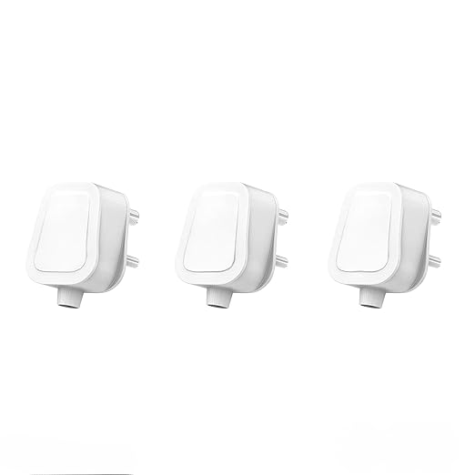 16A 3 Pin Plug Top, 240V, White, Electrical Socket Adapter( PACK OF 1)