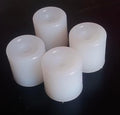 Plastic Door Bushes, White, 1/2 inch, Cylindrical, Pack of 6, for Doors and Furniture