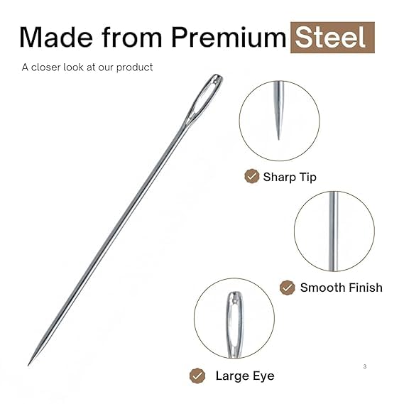 Hand Sewing Needle, Pack of 2