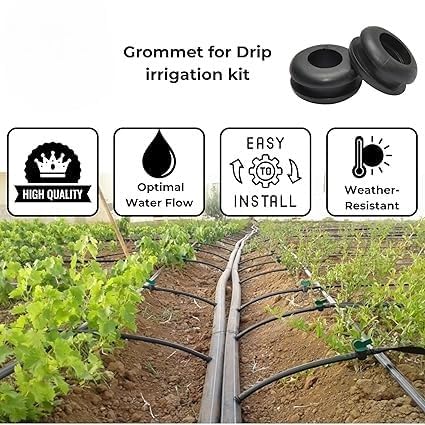 16 mm Drip Irrigation Grommets for Main Supply Line Connections, 100 Pieces