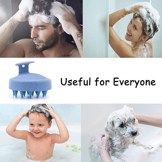 Round Hair Scalp Massager Shampoo Hair Brush, Super Soft Bristles, Exfoliating, Anti-Dandruff.