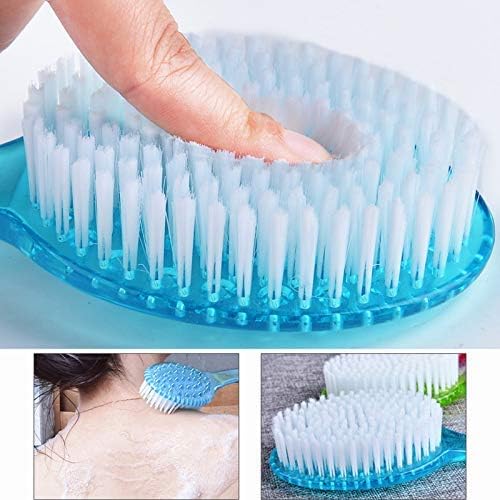 Long Handle Soft Bristles Exfoliating Bath Brush for Cleanse & Massage, Multicolour, Pack of 1