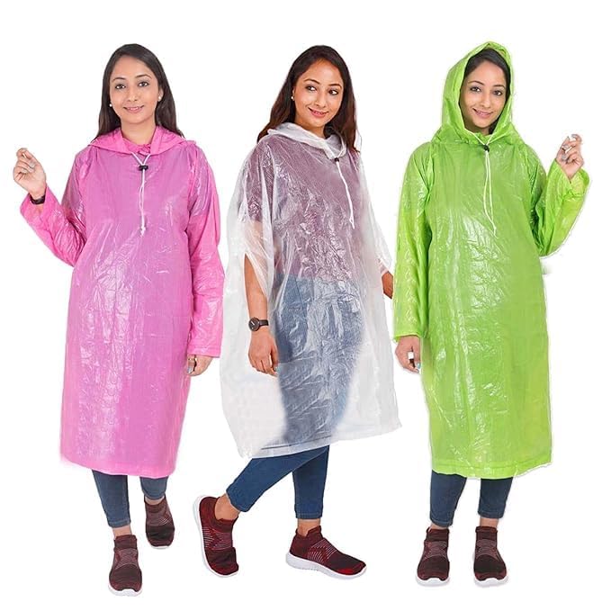 Multicolor Unisex Waterproof Rain Poncho