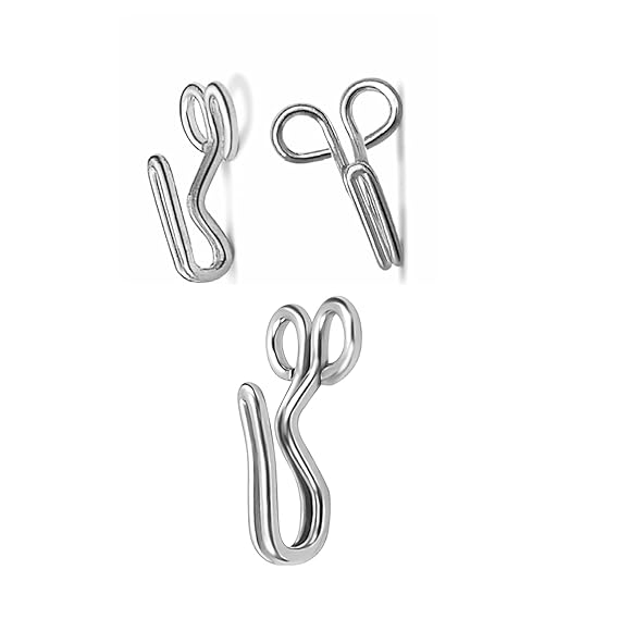 Stainless Steel Hooks for Ladies Blouses, Girls Suits, Dresses, Chudidars, Kids Frocks & Gowns, 50Pcs