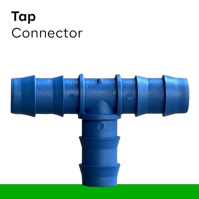 Plastic Drip Irrigation Accessories Tee Connectors (16 mm) Pipe Joint T Connectors Agro Drip Irrigation Tools (25Pcs T Connectors) PACK OF 1