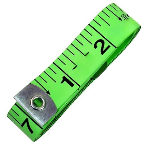 Measuring Tape, Green, 19mm Width, 152cm/60 Inches, Body Measurement Tape