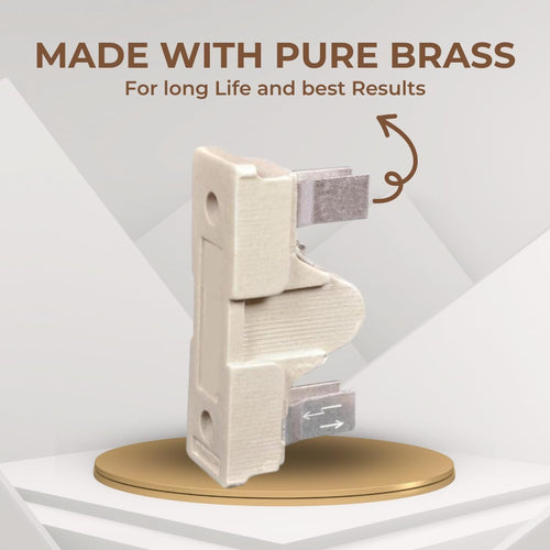 63 AMP Kitkat Fuse Porcelain Brass, Pack of 1