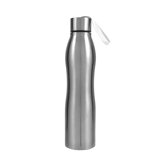 Stainless Water BOTLE Cold 1000 ml (Pack of 1, Silver, Steel)
