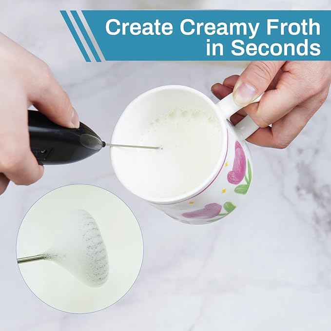Milk Frother Foamer Whisk Mixer Stirrer Egg Beater, Pack of 1