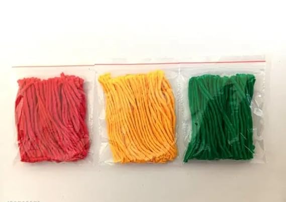 Multicolor Cotton Wicks for Diya, Navaratri Diya Bhatti, Pack of 1