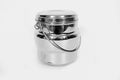 Milk Can for Ghee & Oil, 300ml, Silver, Stainless Steel, Cylindrical, Airtight Seal, 1 Piece