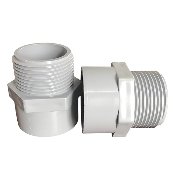 Adapter for Water Line Pipes, 2 inch, 6 kgf/cm² Pressure Rated, Leak-Proof Plumbing Fitting, Pack of 1