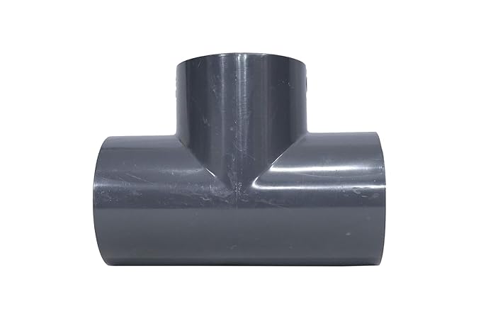 PVC Pipe T Joint Connector, 2 Inch, Pack of 2