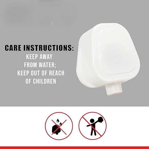16A 3 Pin Plug Top, 240V, White, Electrical Socket Adapter( PACK OF 1)