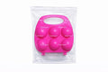6 Egg Storage Tray Box, Hard Plastic, Modern Style, Portable Container with Handle, Glossy Finish, Rectangular Shape, Multicolor, 15x10x5 cm