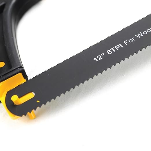 Double side Hacksaw Blades Size- 300 x 25 mm (12 X 1 inch) Durable, Precise, Long-Lasting For Clean Cuts In Metal, Wood, PVC Plastic and more, 8TPI for Wood and 24TPI (pack of 1)