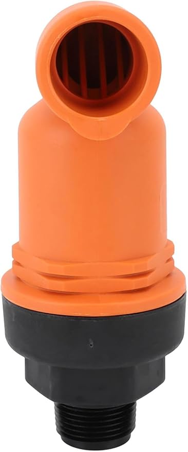 Air Release Valve, 3/4 Inch, Orange, PVC Material, 40mm Inlet and Outlet, 1 Piece.