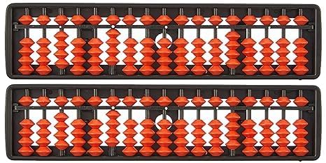 Abacus Tool for Kids, Brown, 17 Rods, Educational Mathematics Counting Skills Toy, 2-5 Years, 1 Piece